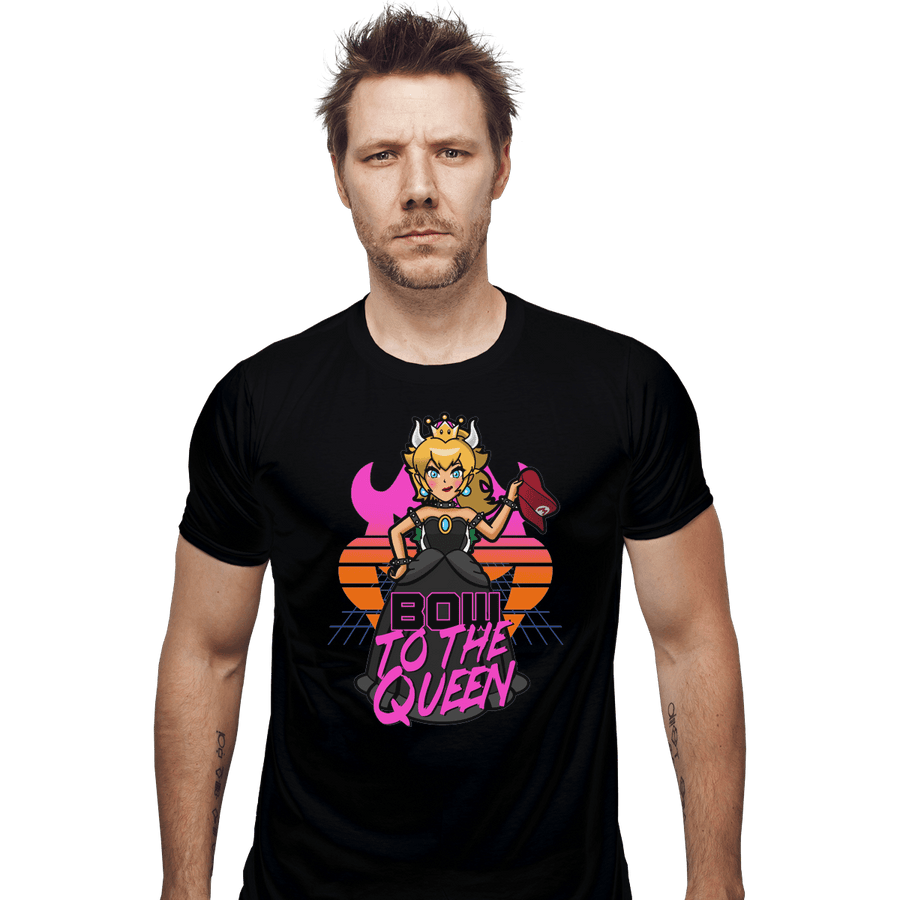 Shirts Fitted Shirts, Mens / Small / Black Bow To The Queen