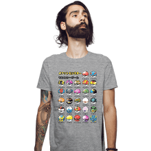 Load image into Gallery viewer, Secret_Shirts Fitted Shirts, Mens / Small / Sports Grey Pokeball Types
