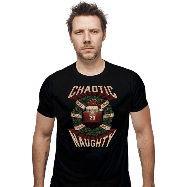 Shirts Fitted Shirts, Mens / Small / Black Chaotic Naughty Christmas