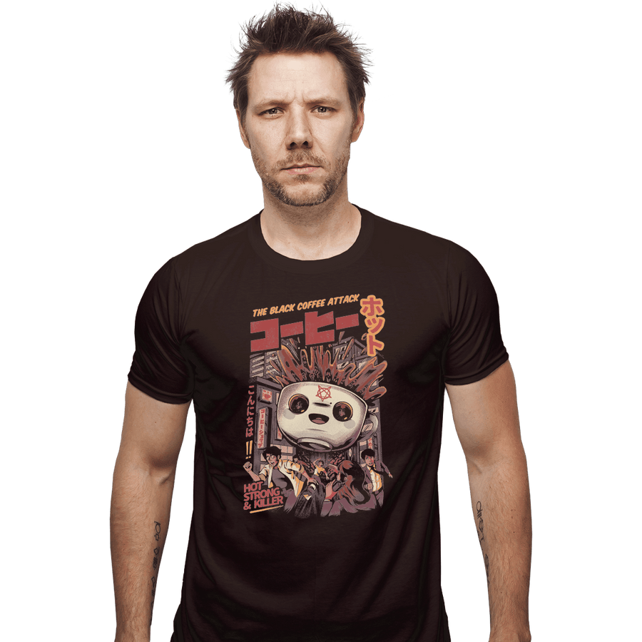Shirts Fitted Shirts, Mens / Small / Dark Chocolate Black Coffee Attack
