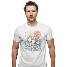 Load image into Gallery viewer, Shirts Fitted Shirts, Mens / Small / White Sharkiri Sushi
