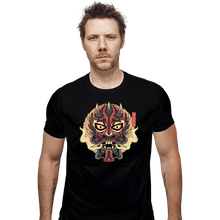 Load image into Gallery viewer, Shirts Fitted Shirts, Mens / Small / Black Nightbrother Oni Mask
