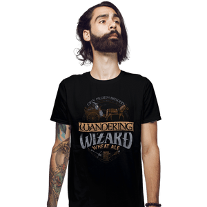 Shirts Fitted Shirts, Mens / Small / Black Wandering Wizard Wheat Ale