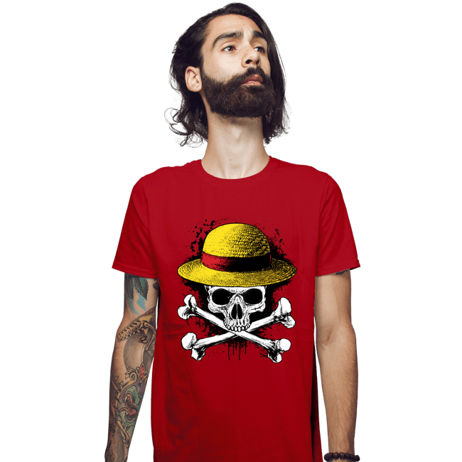 Secret_Shirts Fitted Shirts, Mens / Small / Red Skeleton Mugiwara