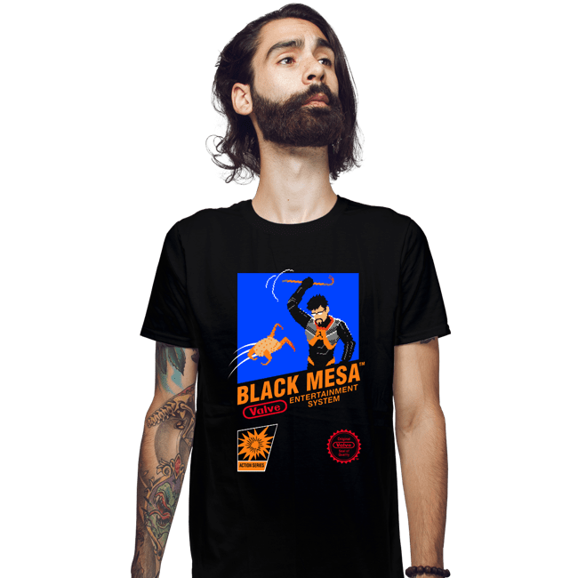 Daily_Deal_Shirts Fitted Shirts, Mens / Small / Black Black Mesa NES