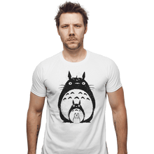 Load image into Gallery viewer, Shirts Fitted Shirts, Mens / Small / White Totoro Trio
