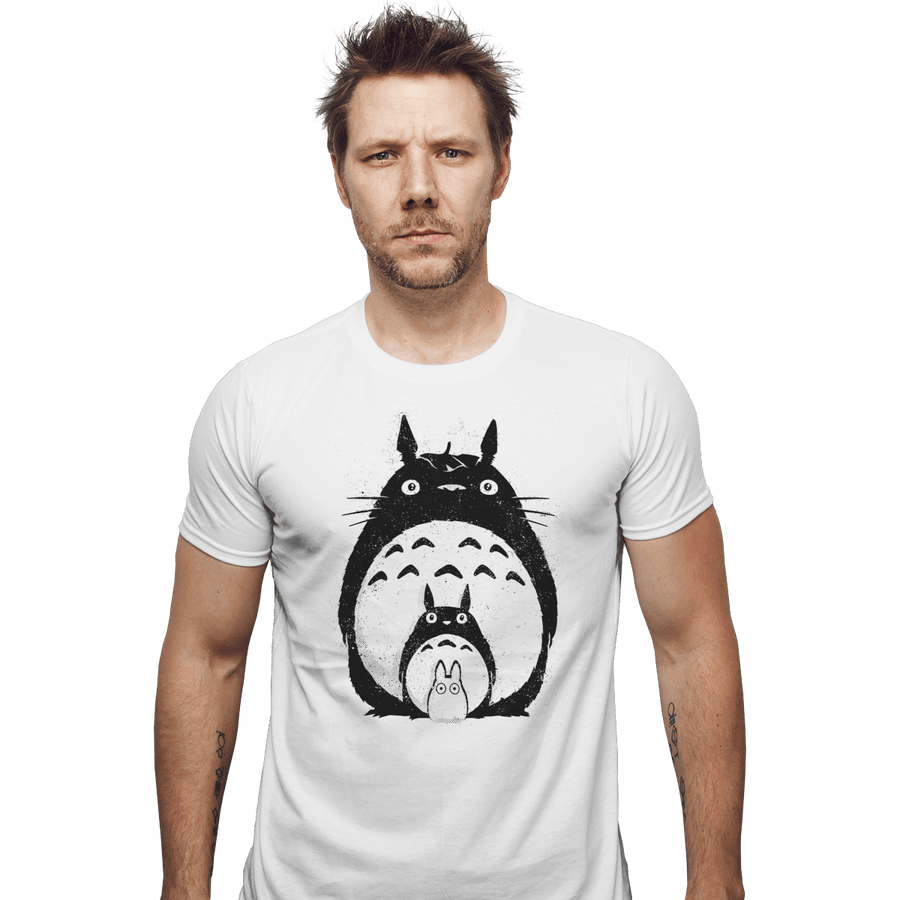 Shirts Fitted Shirts, Mens / Small / White Totoro Trio