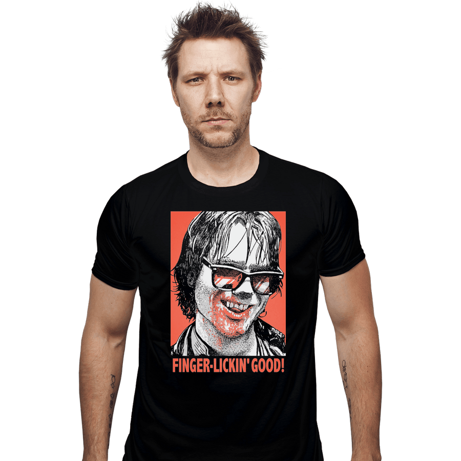 Shirts Fitted Shirts, Mens / Small / Black Finger Lickin' Good