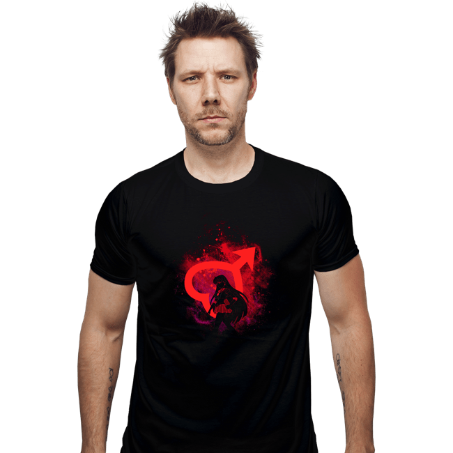 Shirts Fitted Shirts, Mens / Small / Black Mars Art