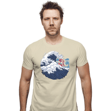 Load image into Gallery viewer, Shirts Fitted Shirts, Mens / Small / Sand Funky Wave
