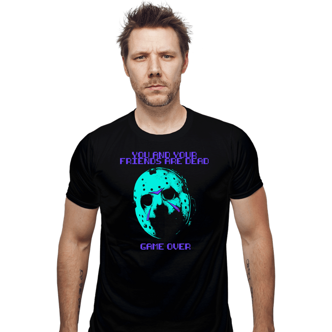 Daily_Deal_Shirts Fitted Shirts, Mens / Small / Black NES Game Over