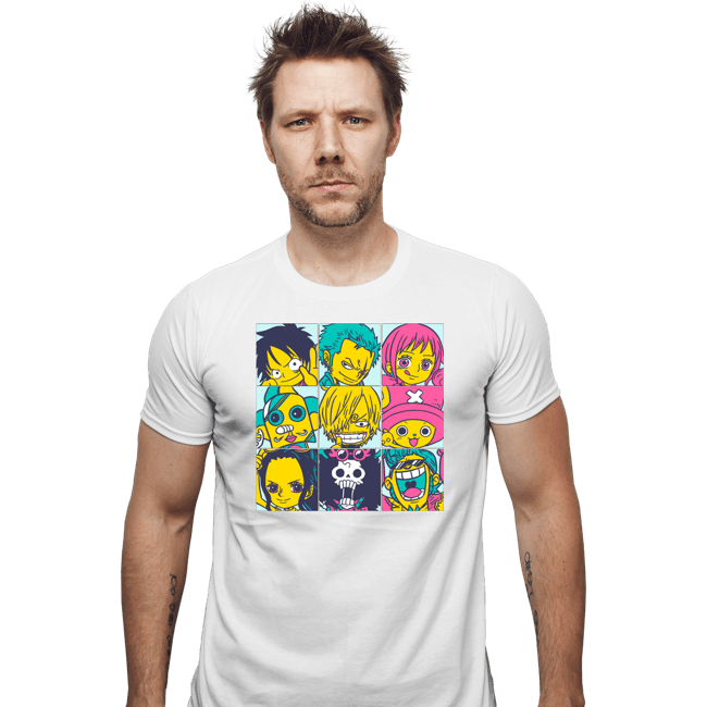Secret_Shirts Fitted Shirts, Mens / Small / White Pirate Pop