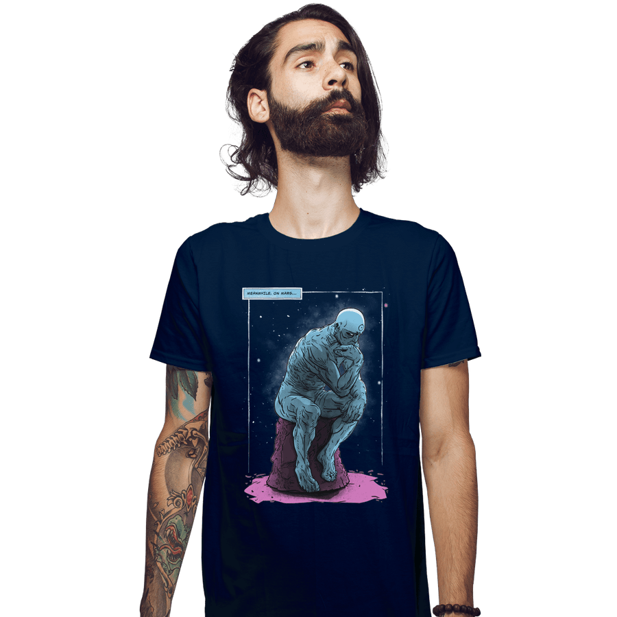 Shirts Fitted Shirts, Mens / Small / Navy Blue Thinker