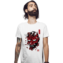 Load image into Gallery viewer, Daily_Deal_Shirts Fitted Shirts, Mens / Small / White Darth Oni
