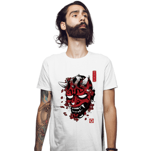 Daily_Deal_Shirts Fitted Shirts, Mens / Small / White Darth Oni