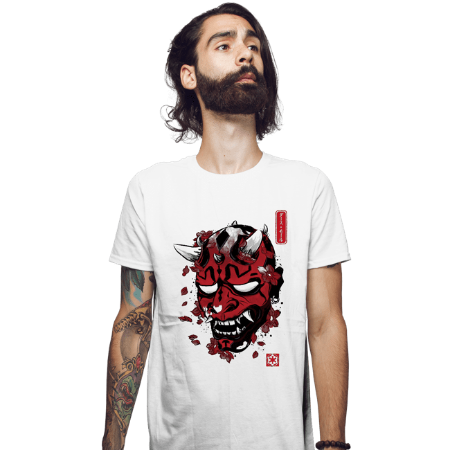 Daily_Deal_Shirts Fitted Shirts, Mens / Small / White Darth Oni