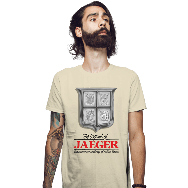 Shirts Fitted Shirts, Mens / Small / Sand The Legend Of Jaeger