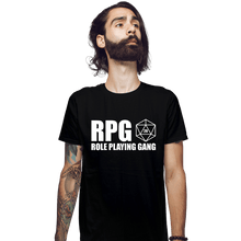 Load image into Gallery viewer, Shirts Fitted Shirts, Mens / Small / Black Role Playing Gang
