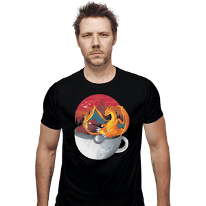 Shirts Fitted Shirts, Mens / Small / Black Cup Of Fire