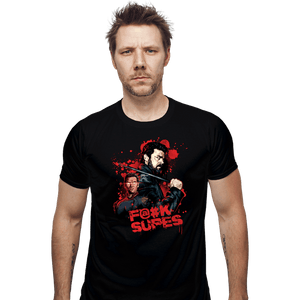 Secret_Shirts Fitted Shirts, Mens / Small / Black F Supes