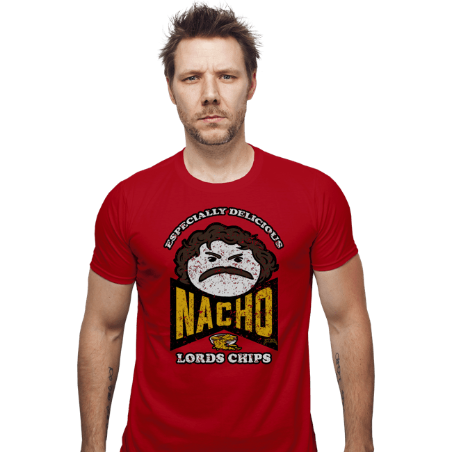 Daily_Deal_Shirts Fitted Shirts, Mens / Small / Red Nacho