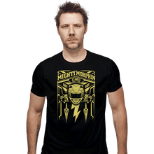 Load image into Gallery viewer, Shirts Fitted Shirts, Mens / Small / Black Yellow Ranger
