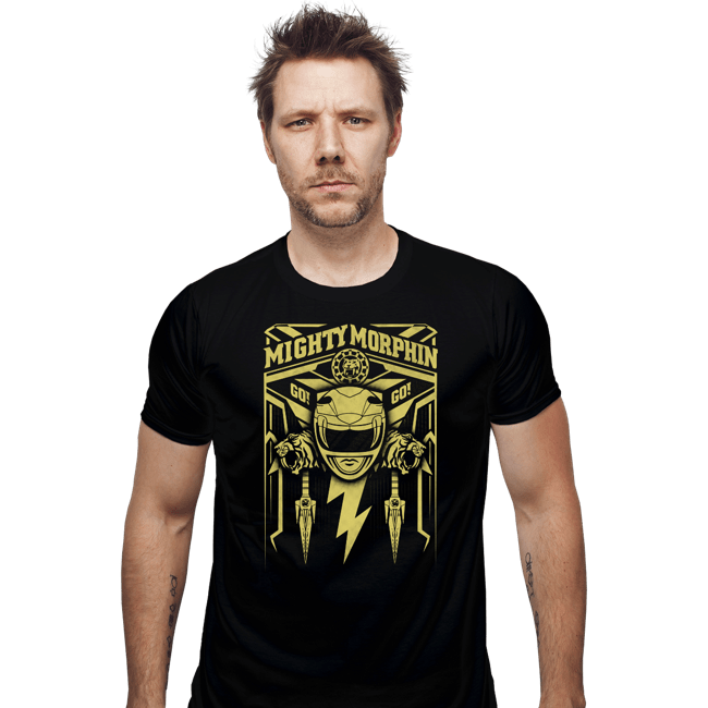 Shirts Fitted Shirts, Mens / Small / Black Yellow Ranger