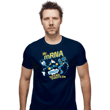 Load image into Gallery viewer, Shirts Fitted Shirts, Mens / Small / Navy Mr mRNA
