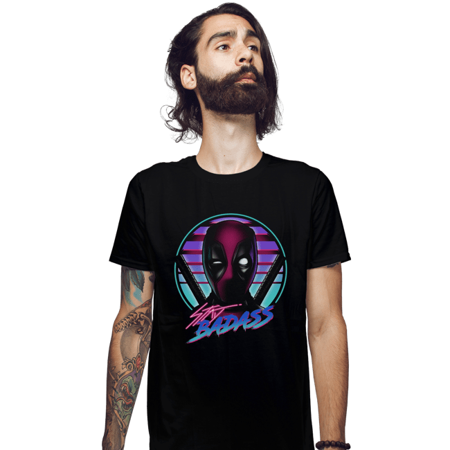 Daily_Deal_Shirts Fitted Shirts, Mens / Small / Black Stay Badass
