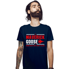 Load image into Gallery viewer, Shirts Fitted Shirts, Mens / Small / Navy Maverick And Goose
