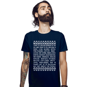 Shirts Fitted Shirts, Mens / Small / Navy Clark Tirade