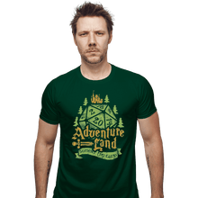Load image into Gallery viewer, Shirts Fitted Shirts, Mens / Small / Irish Green Adventureland Summer RPG Camp
