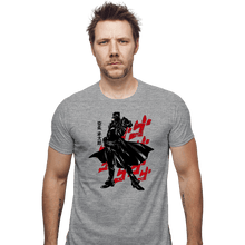 Load image into Gallery viewer, Shirts Fitted Shirts, Mens / Small / Sports Grey Crimson Bizarre
