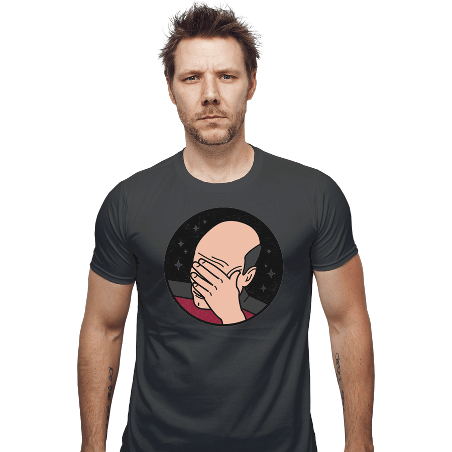 Shirts Fitted Shirts, Mens / Small / Charcoal Epic Facepalm