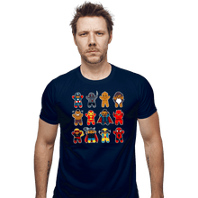 Load image into Gallery viewer, Daily_Deal_Shirts Fitted Shirts, Mens / Small / Navy Ginger Heroes
