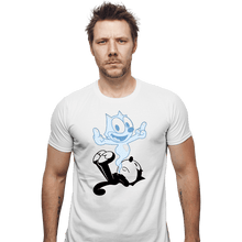 Load image into Gallery viewer, Secret_Shirts Fitted Shirts, Mens / Small / White RIP The Cat
