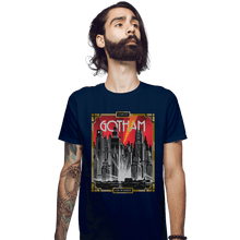 Load image into Gallery viewer, Shirts Fitted Shirts, Mens / Small / Navy Visit Gotham
