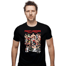 Load image into Gallery viewer, Daily_Deal_Shirts Fitted Shirts, Mens / Small / Black Fight Legends Insert Coin
