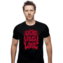 Load image into Gallery viewer, Daily_Deal_Shirts Fitted Shirts, Mens / Small / Black Live Laugh Love Metal

