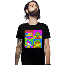 Load image into Gallery viewer, Shirts Fitted Shirts, Mens / Small / Black Pop NES

