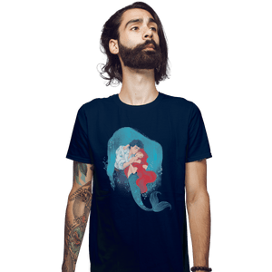 Shirts Fitted Shirts, Mens / Small / Navy Mermaid Kiss