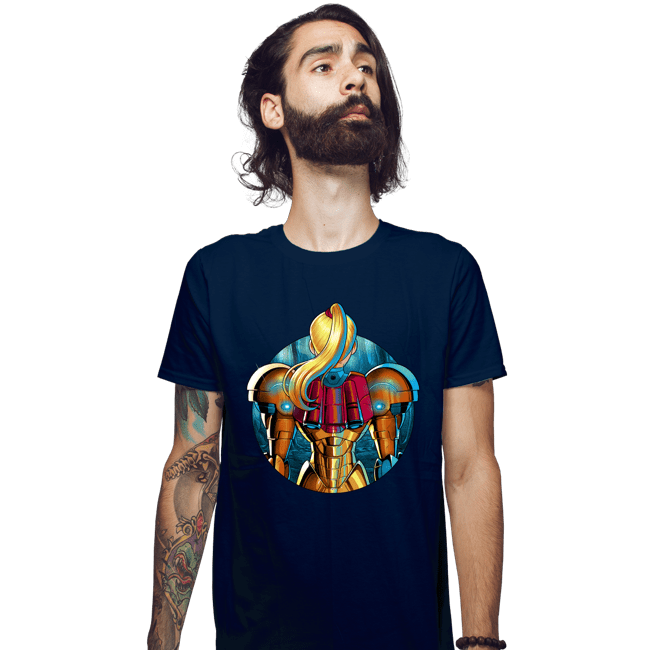 Daily_Deal_Shirts Fitted Shirts, Mens / Small / Navy Galactic Autumn