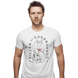 Shirts Fitted Shirts, Mens / Small / White Killer Rabbit of Caerbannog