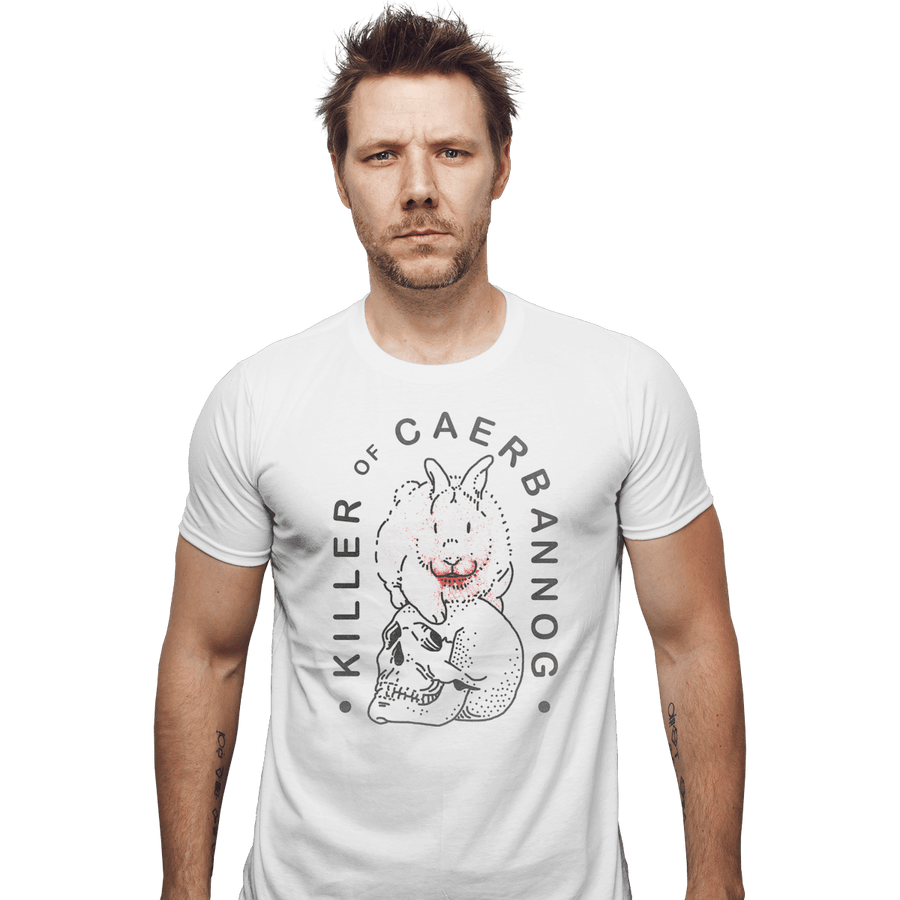 Shirts Fitted Shirts, Mens / Small / White Killer Rabbit of Caerbannog