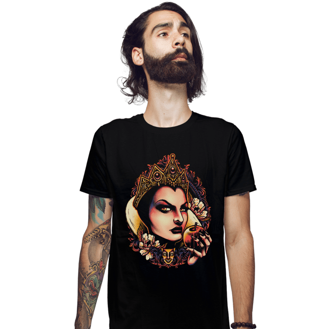 Daily_Deal_Shirts Fitted Shirts, Mens / Small / Black The Queen Of Envy