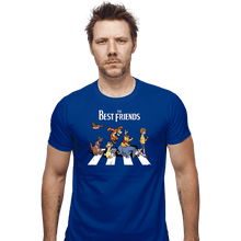 Load image into Gallery viewer, Daily_Deal_Shirts Fitted Shirts, Mens / Small / Royal Blue The Best Friends Road
