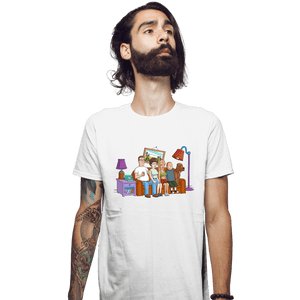 Secret_Shirts Fitted Shirts, Mens / Small / White King Of The Hill Couch