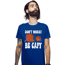 Load image into Gallery viewer, Shirts Fitted Shirts, Mens / Small / Royal Blue Be Capy
