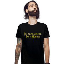 Load image into Gallery viewer, Shirts Fitted Shirts, Mens / Small / Black I&#39;m A Hobbit
