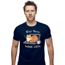 Load image into Gallery viewer, Secret_Shirts Fitted Shirts, Mens / Small / Navy Priorities

